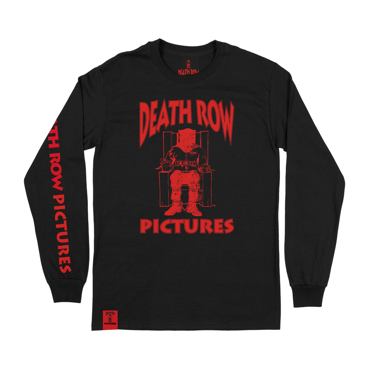 Death Row Records Official Store | Inmate Black on Black Hoodie